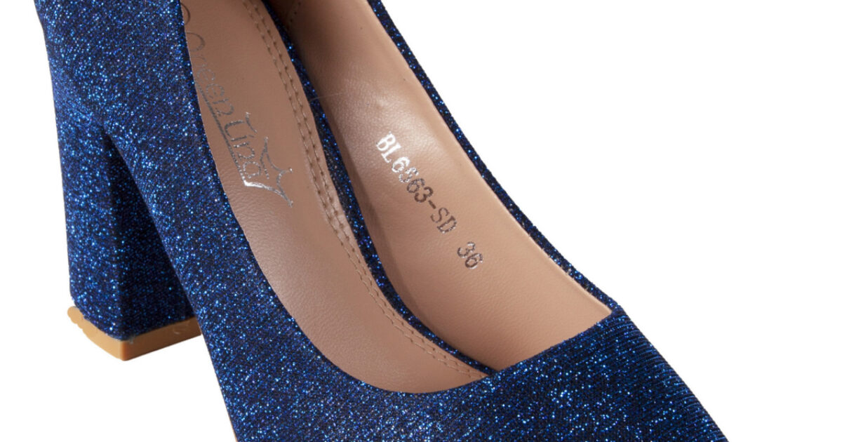 Blauwe pump met plateau 4313 | De Galazaak